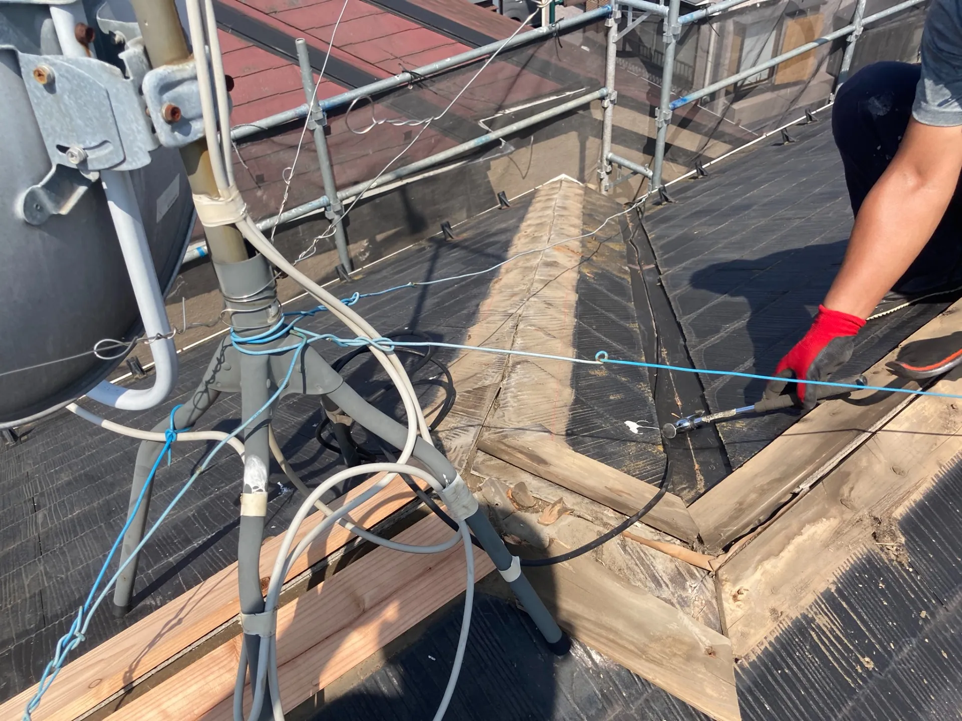 府中市 K様邸 屋根棟交換工事